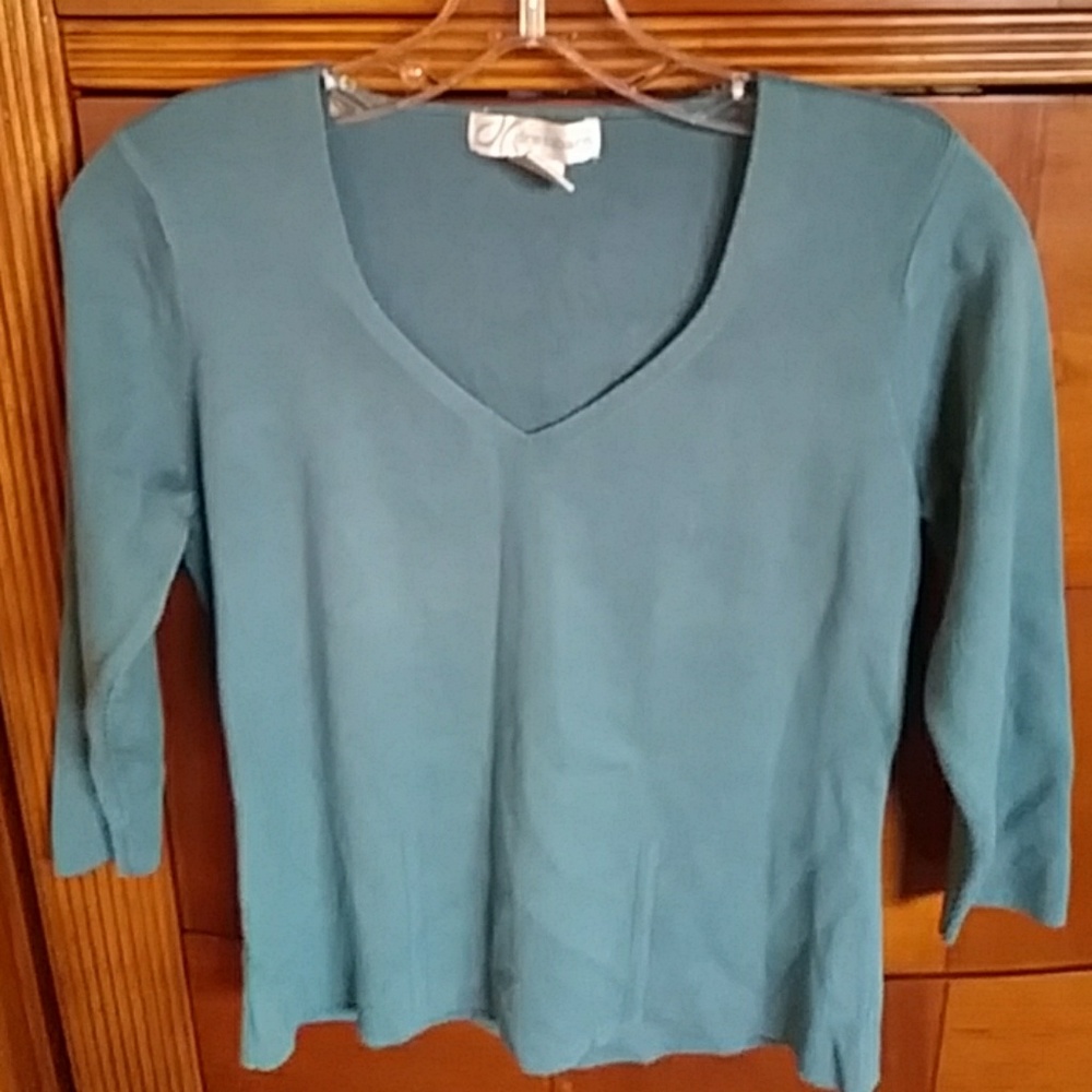 Teal cardigan